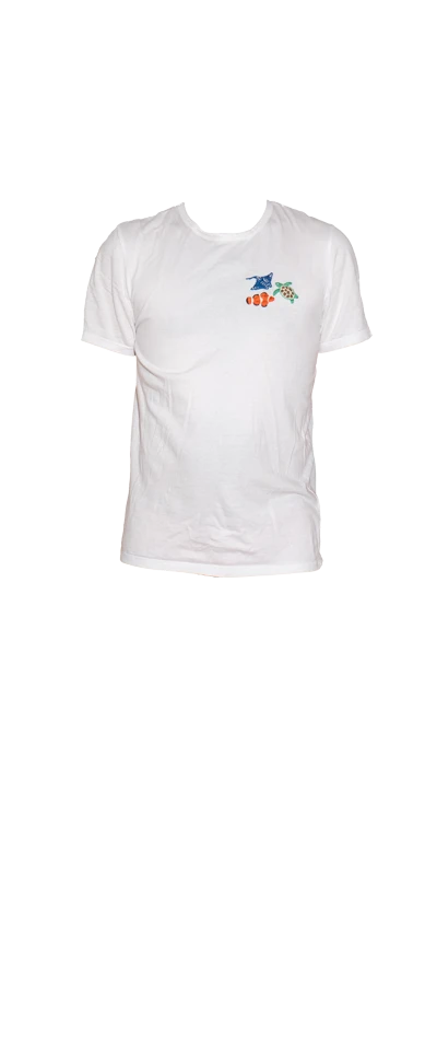 White T-Shirt Embroidered Zoé